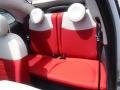 Avorio/Rosso (Ivory/Red) Rear Seat Photo for 2015 Fiat 500c #138876125