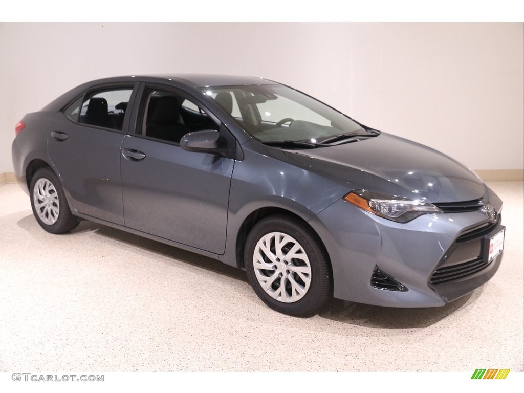 2019 Corolla LE - Slate Metallic / Black photo #1