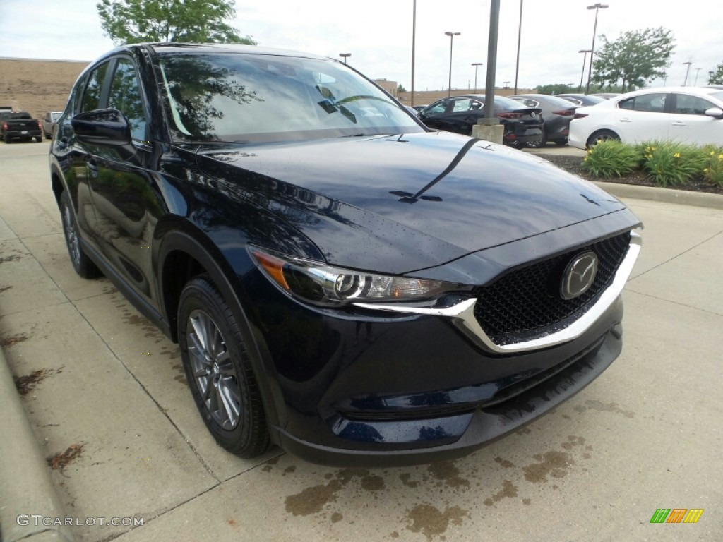 2020 CX-5 Touring AWD - Deep Crystal Blue Mica / Black photo #1