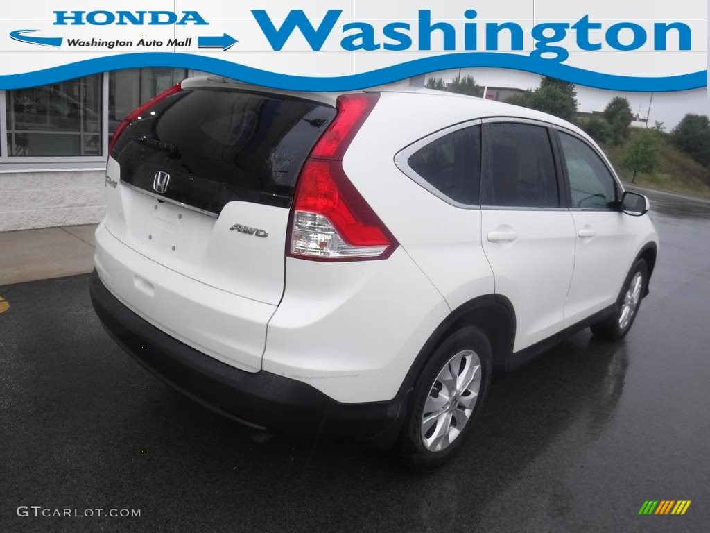 2012 CR-V EX 4WD - White Diamond Pearl / Beige photo #1