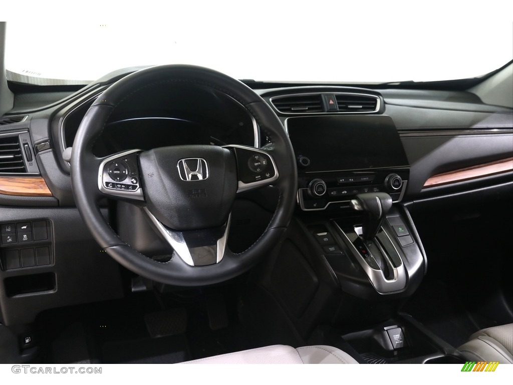 2018 CR-V EX-L AWD - Obsidian Blue Pearl / Gray photo #6