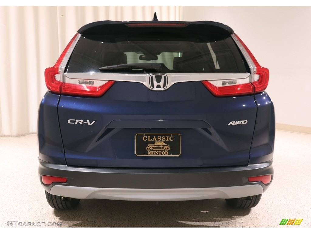 2018 CR-V EX-L AWD - Obsidian Blue Pearl / Gray photo #17