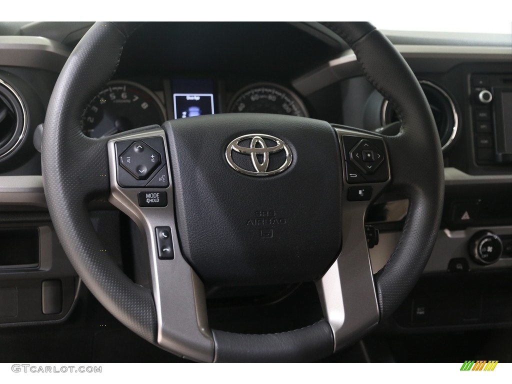 2016 Toyota Tacoma SR5 Double Cab Cement Gray Steering Wheel Photo #138880643