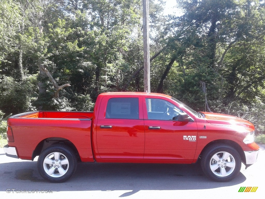 2020 1500 Classic Tradesman Crew Cab 4x4 - Flame Red / Black/Diesel Gray photo #5