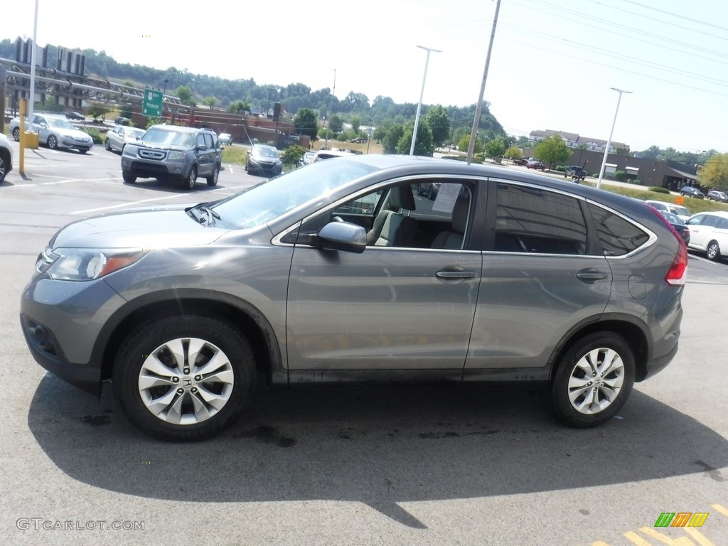 2012 CR-V EX 4WD - Polished Metal Metallic / Gray photo #6