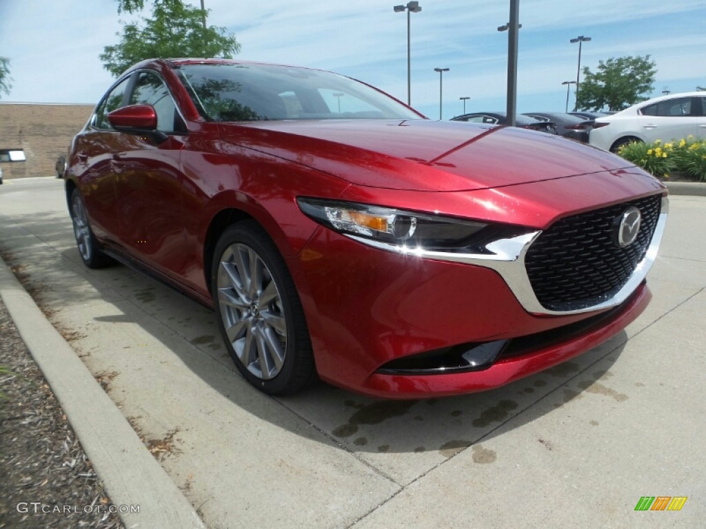 2020 MAZDA3 Preferred Sedan AWD - Soul Red Crystal Metallic / Greige photo #1