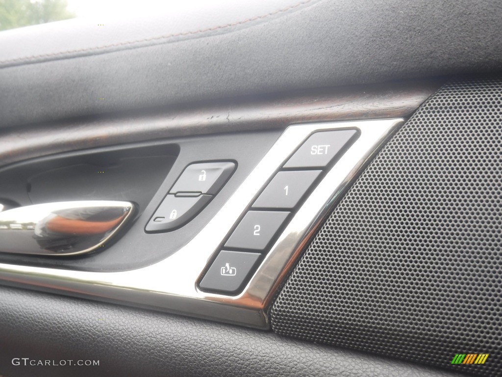 2016 Cadillac CTS 3.6 Performace AWD Sedan Kona Brown/Jet Black Door Panel Photo #138881354