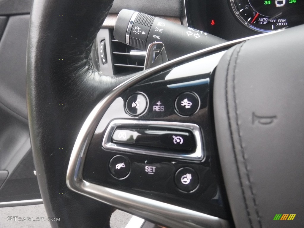 2016 Cadillac CTS 3.6 Performace AWD Sedan Kona Brown/Jet Black Steering Wheel Photo #138881666