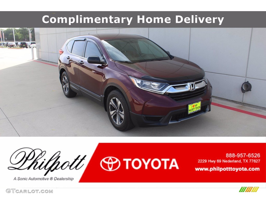 2018 CR-V LX - Basque Red Pearl II / Gray photo #1