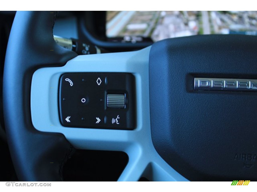 2020 Land Rover Defender 110 First Edition Ebony Steering Wheel Photo #138883139