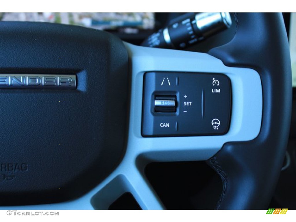 2020 Land Rover Defender 110 First Edition Ebony Steering Wheel Photo #138883160