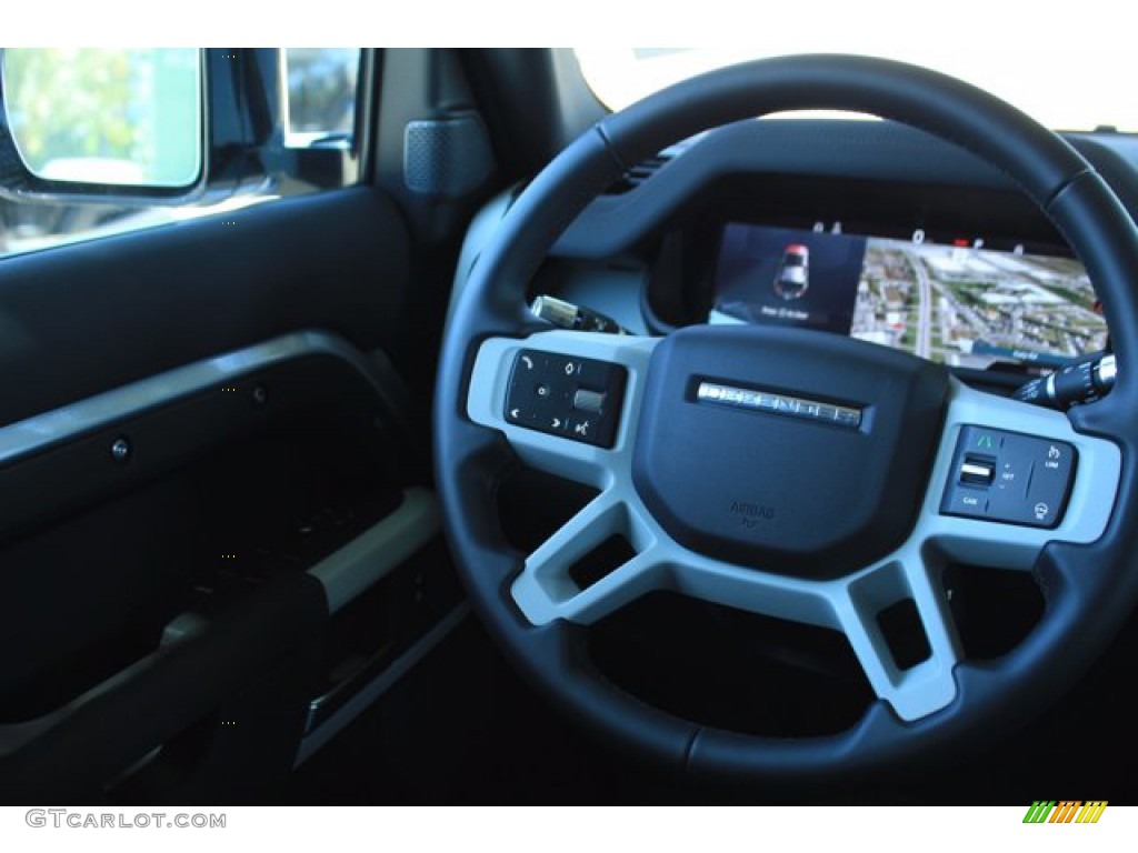 2020 Land Rover Defender 110 First Edition Ebony Steering Wheel Photo #138883303
