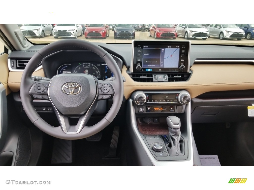 2020 Toyota RAV4 Limited AWD Hybrid Nutmeg Dashboard Photo #138884453