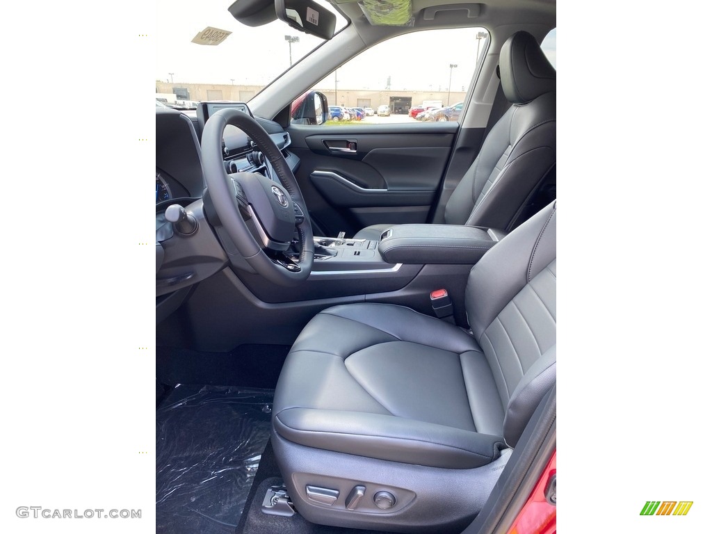 Black Interior 2020 Toyota Highlander Hybrid XLE AWD Photo #138884675