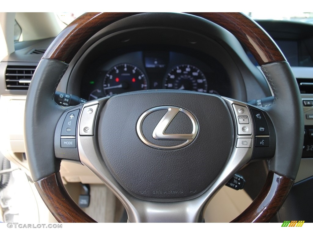 2014 Lexus RX 350 Parchment Steering Wheel Photo #138884789