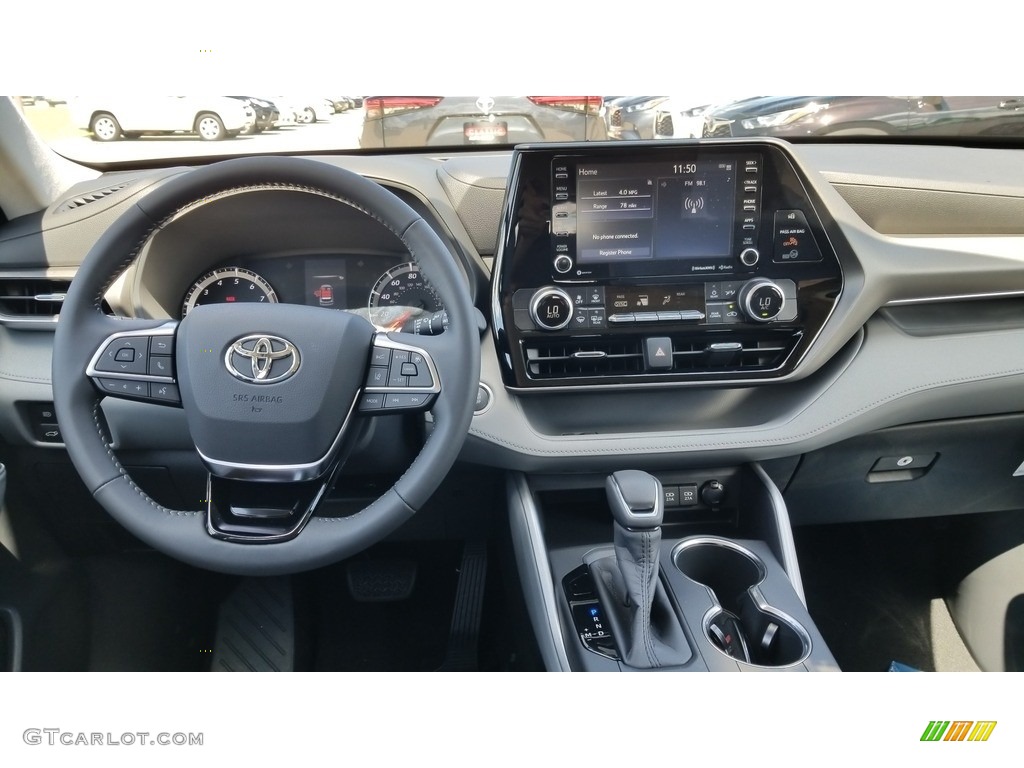 2020 Toyota Highlander LE AWD Graphite Dashboard Photo #138885779