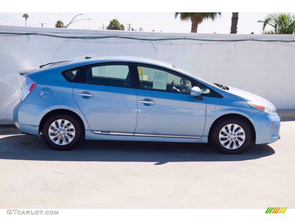 2013 Prius Plug-in Hybrid - Sea Glass Pearl / Dark Gray photo #12