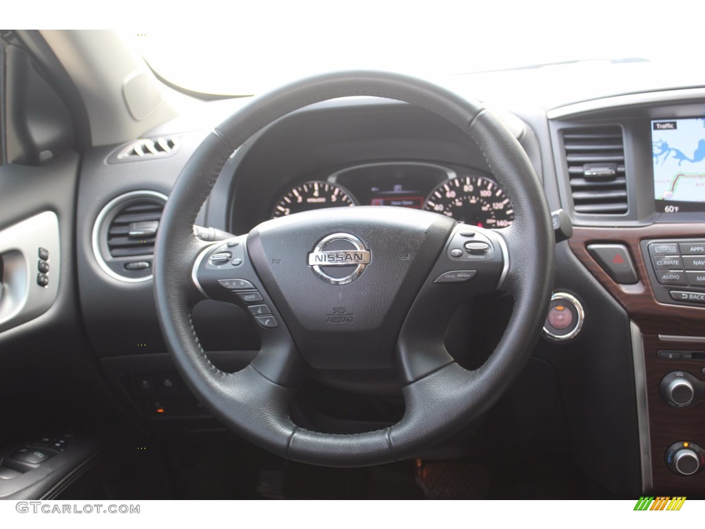 2017 Pathfinder Platinum - Magnetic Black / Charcoal photo #22