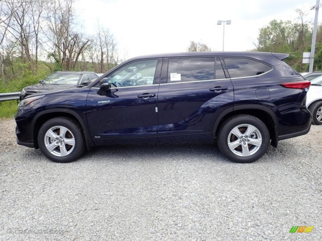 2020 Highlander Hybrid LE AWD - Blueprint / Graphite photo #8