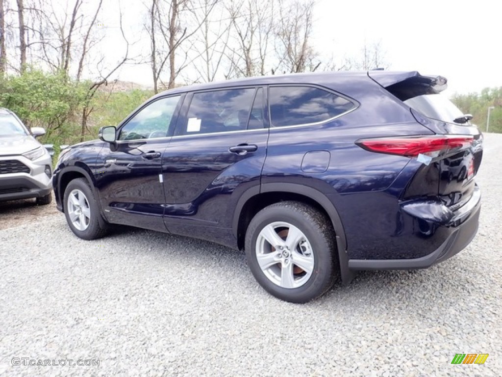 2020 Highlander Hybrid LE AWD - Blueprint / Graphite photo #9