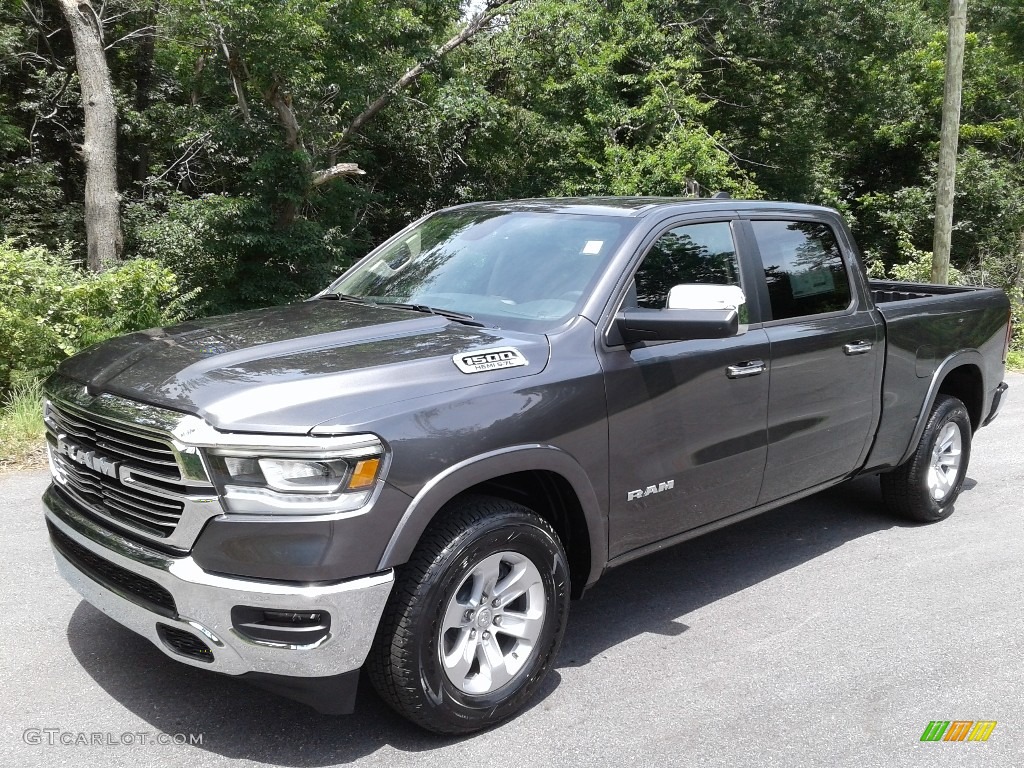 2020 1500 Laramie Crew Cab 4x4 - Granite Crystal Metallic / Black photo #2