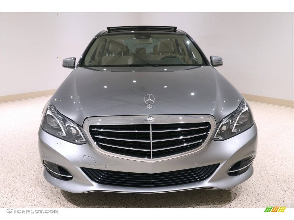 2014 E 350 4Matic Sedan - Paladium Silver Metallic / Silk Beige/Espresso Brown photo #2