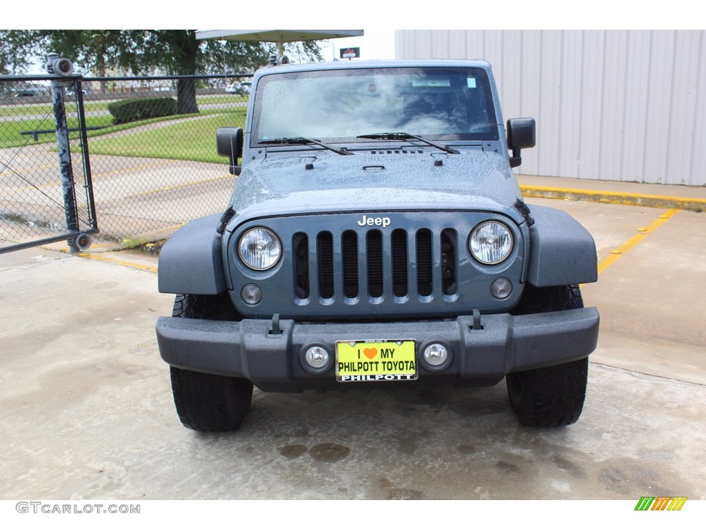 2015 Wrangler Unlimited Sport 4x4 - Anvil / Black photo #3