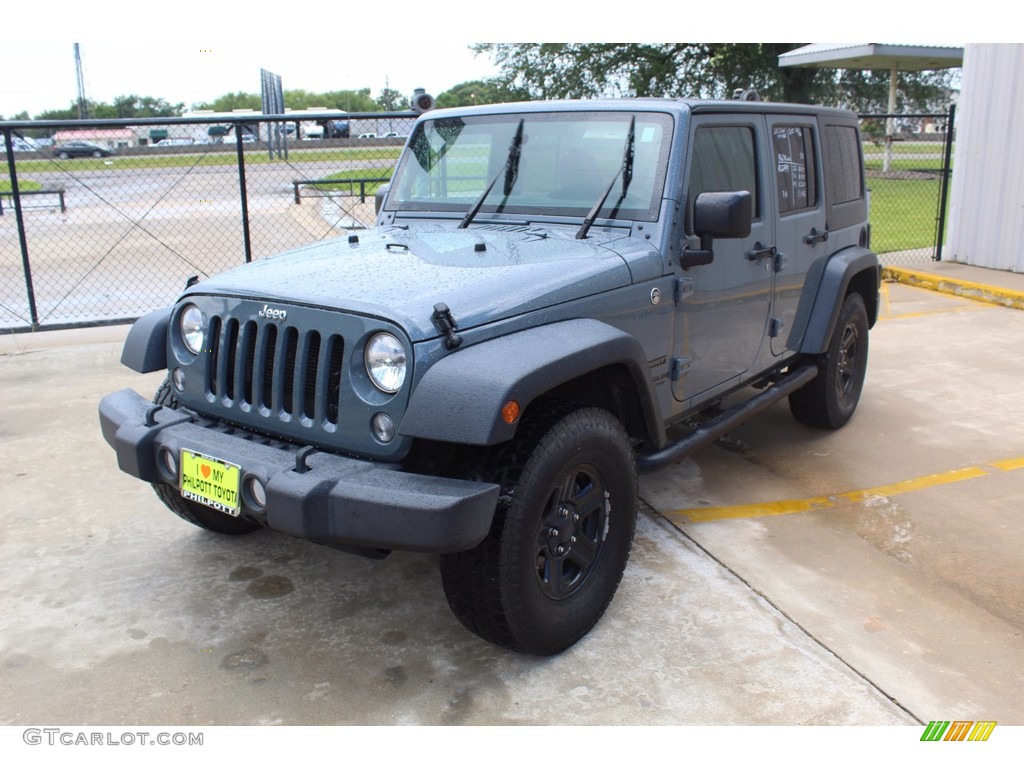 2015 Wrangler Unlimited Sport 4x4 - Anvil / Black photo #4