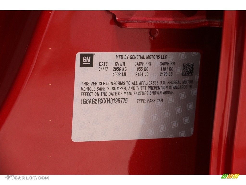 2017 ATS AWD - Red Obsession Tintcoat / Light Platinum w/Jet Black Accents photo #20