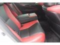 2015 Lexus LS Black/Scarlet Interior Rear Seat Photo