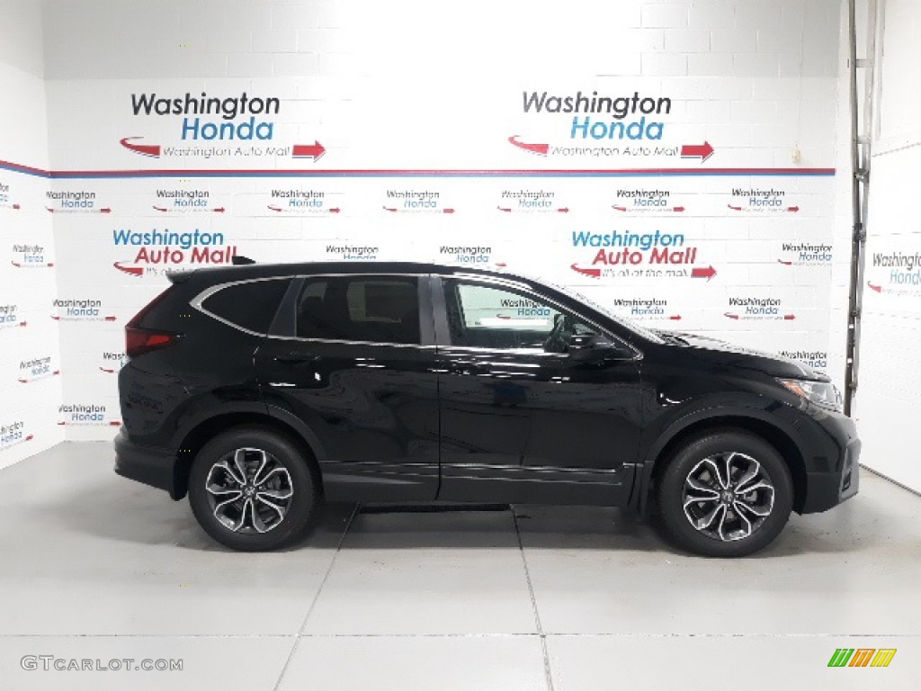 2020 CR-V EX AWD - Crystal Black Pearl / Black photo #1