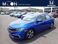 2020 Aegean Blue Metallic Honda Civic LX Sedan  photo #1