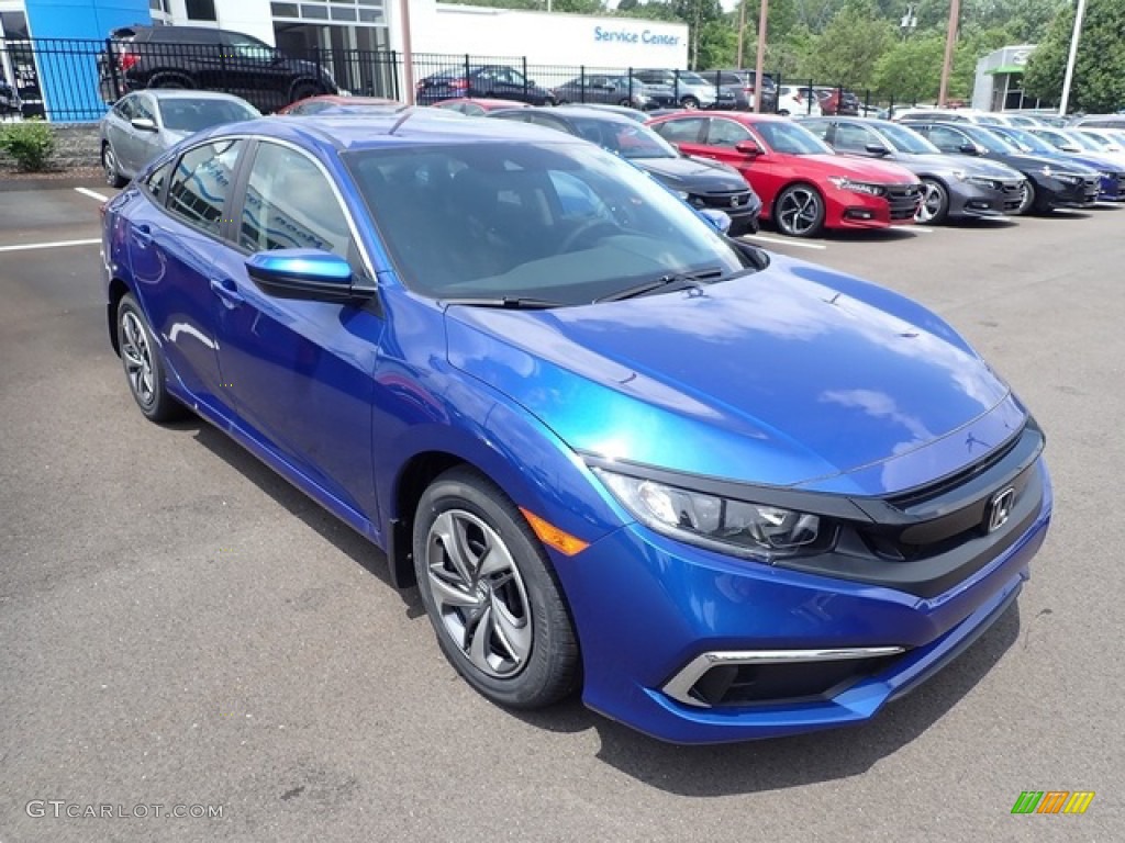 Aegean Blue Metallic 2020 Honda Civic LX Sedan Exterior Photo #138899102