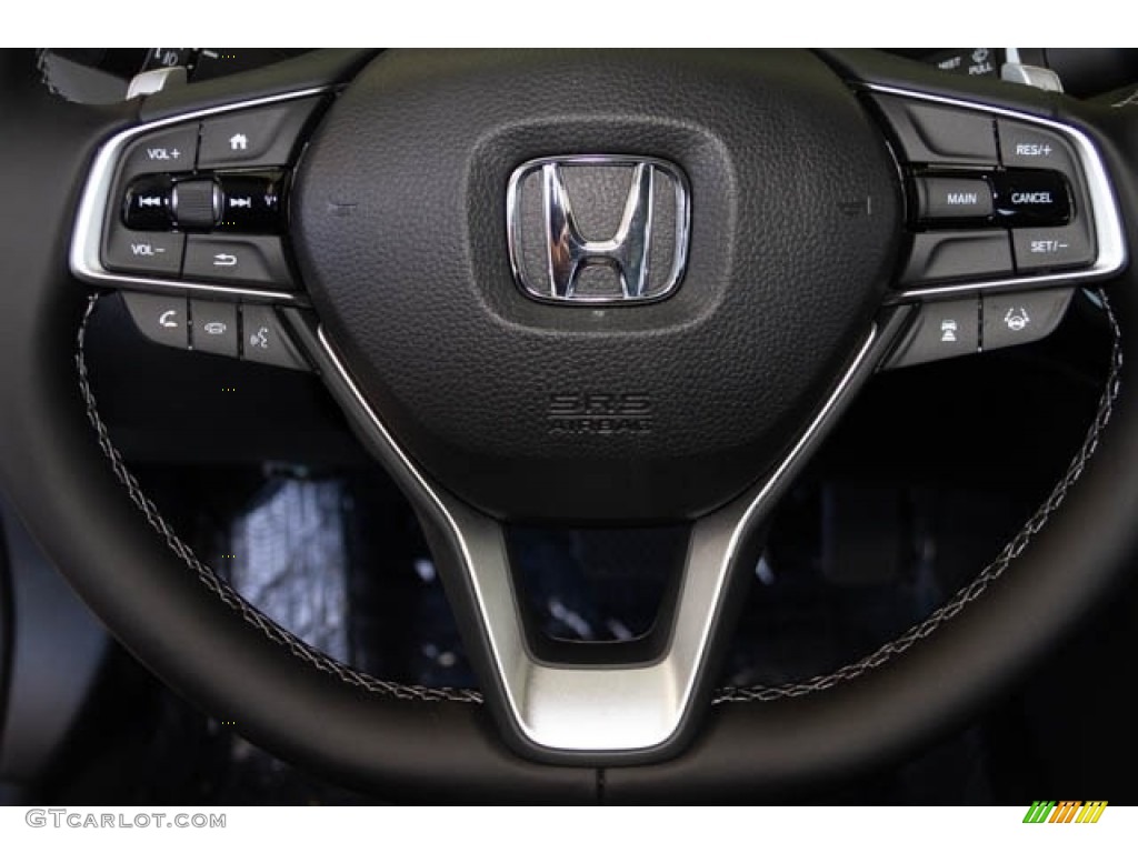 2021 Honda Insight Touring Black Steering Wheel Photo #138900359