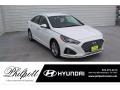 2019 Quartz White Pearl Hyundai Sonata SEL  photo #1