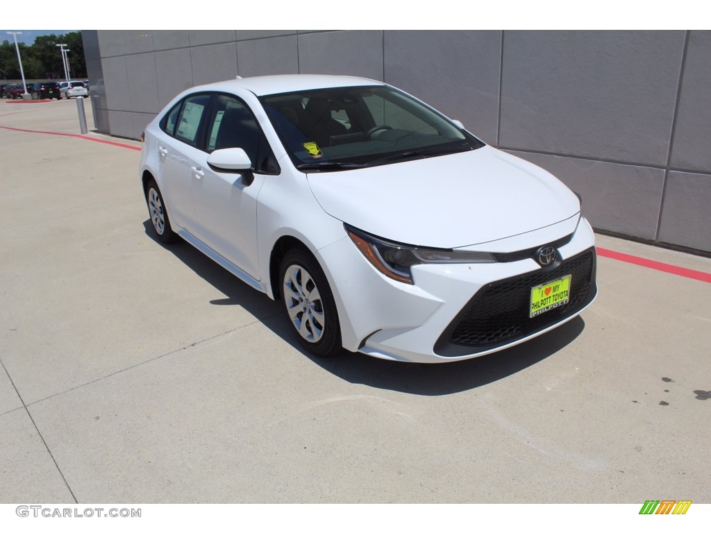 Super White 2021 Toyota Corolla LE Exterior Photo #138906581