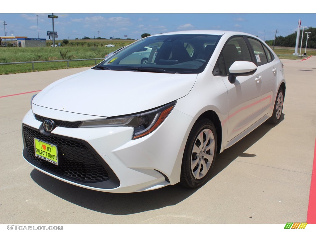 Super White 2021 Toyota Corolla LE Exterior Photo #138906626
