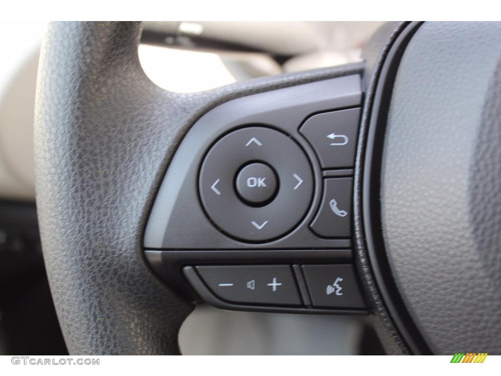 2021 Toyota Corolla LE Light Gray/Moonstone Steering Wheel Photo #138906785