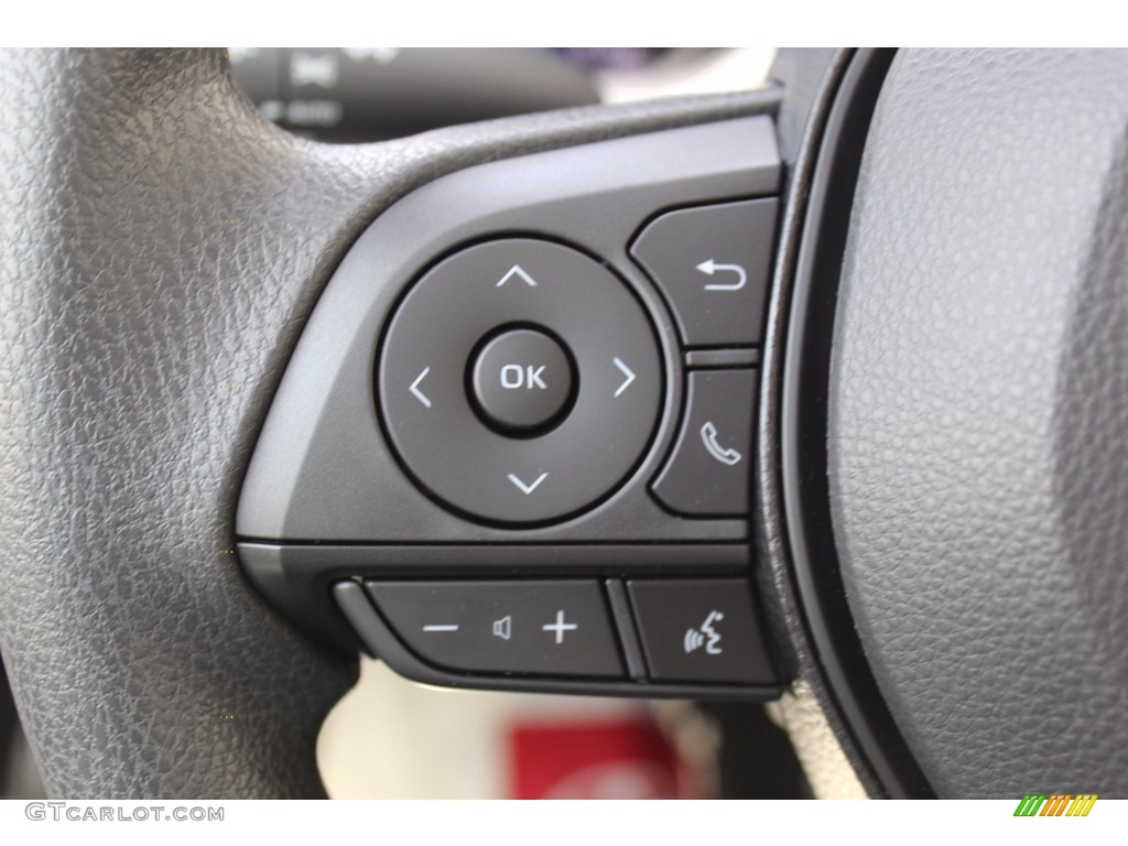 2021 Toyota Corolla Hybrid LE Light Gray/Moonstone Steering Wheel Photo #138907289