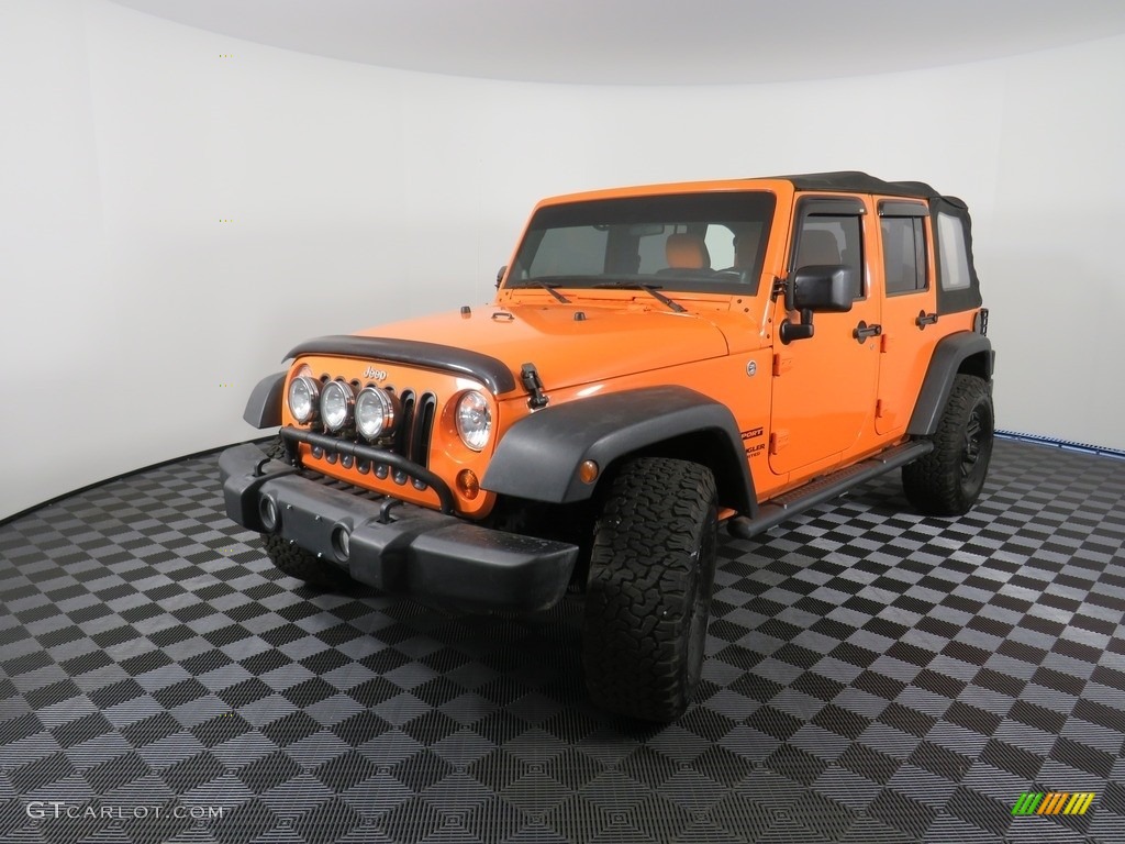 2012 Wrangler Unlimited Sport 4x4 - Crush Orange / Black photo #7