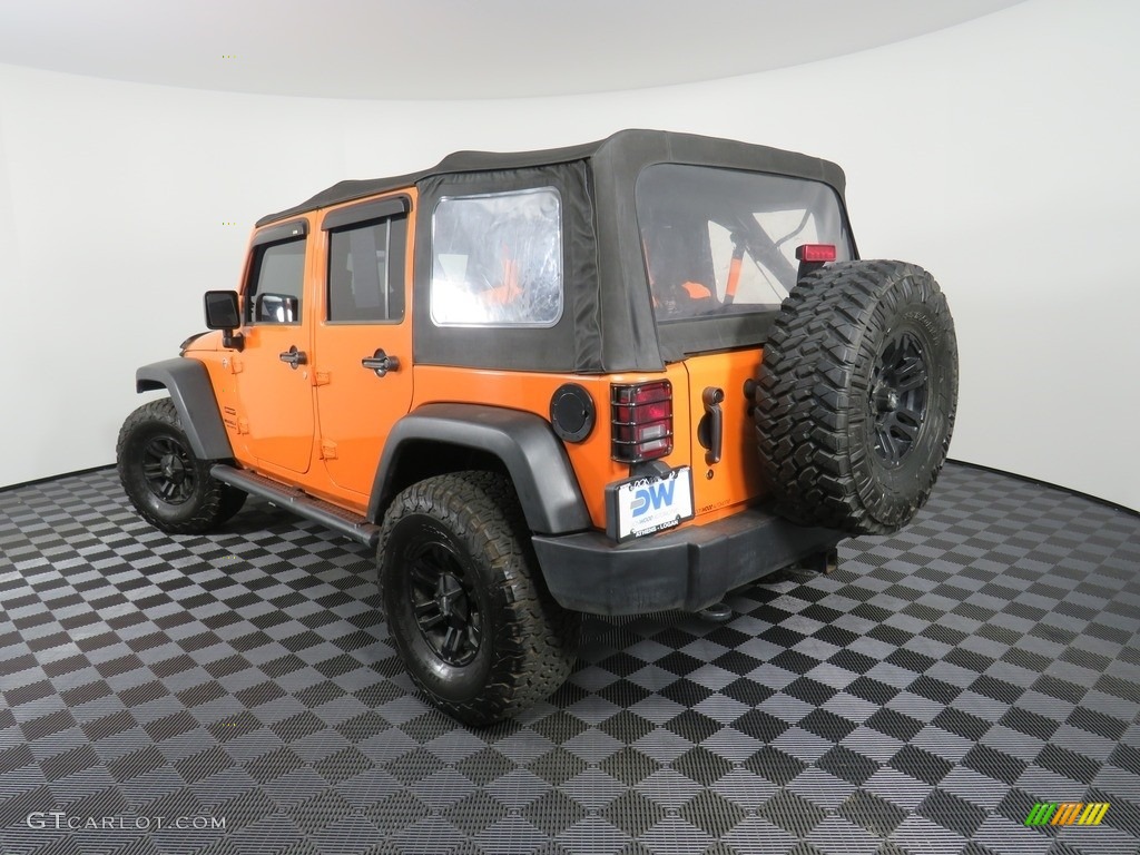 2012 Wrangler Unlimited Sport 4x4 - Crush Orange / Black photo #10