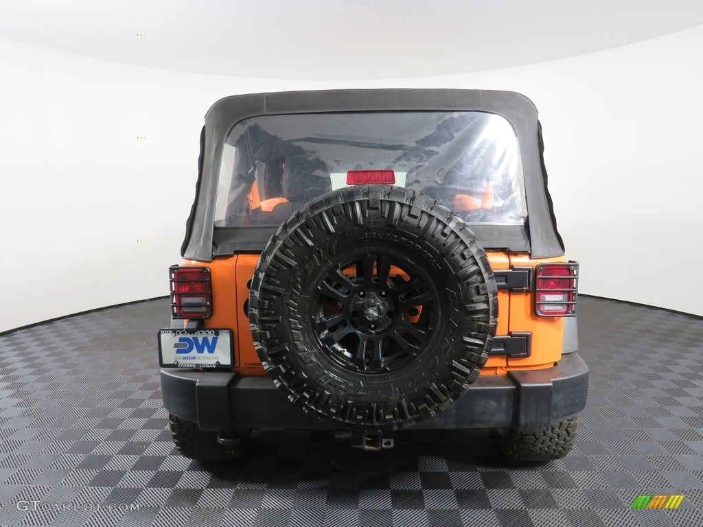 2012 Wrangler Unlimited Sport 4x4 - Crush Orange / Black photo #11