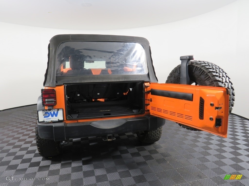 2012 Wrangler Unlimited Sport 4x4 - Crush Orange / Black photo #12