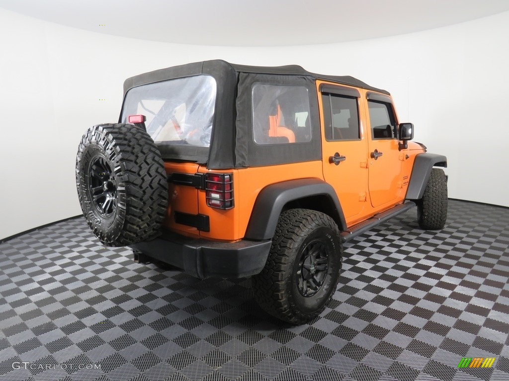 2012 Wrangler Unlimited Sport 4x4 - Crush Orange / Black photo #14