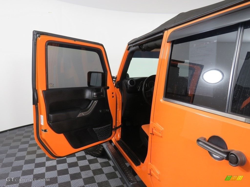 2012 Wrangler Unlimited Sport 4x4 - Crush Orange / Black photo #28