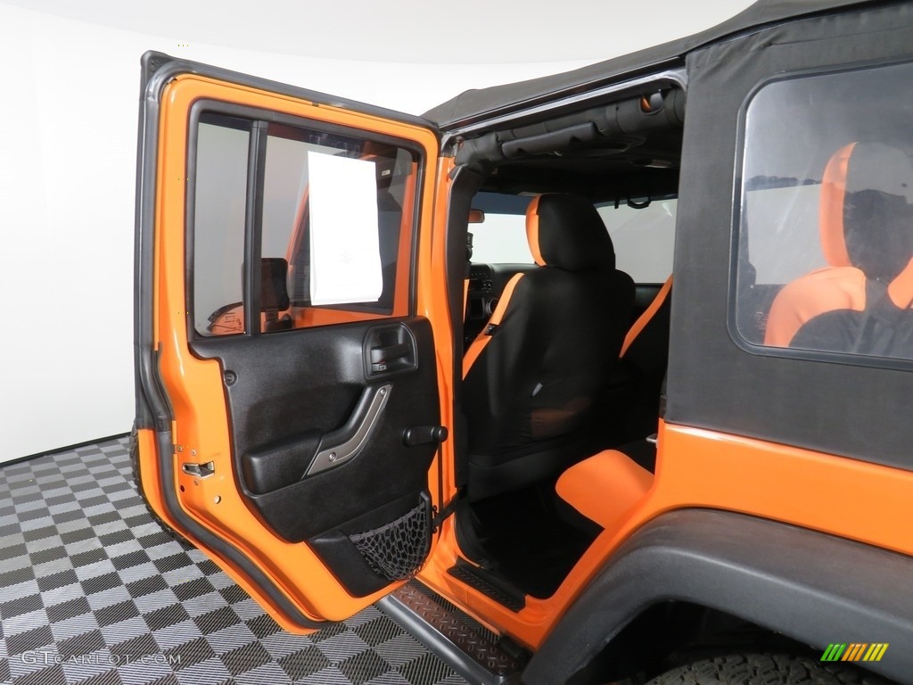 2012 Wrangler Unlimited Sport 4x4 - Crush Orange / Black photo #31
