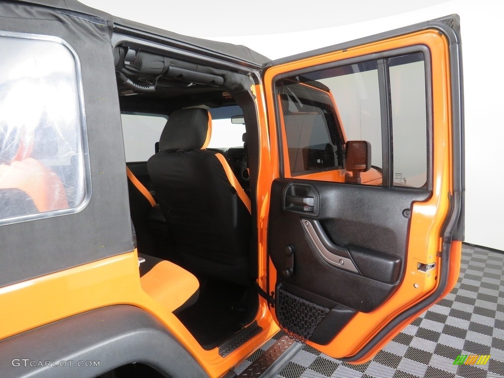 2012 Wrangler Unlimited Sport 4x4 - Crush Orange / Black photo #34