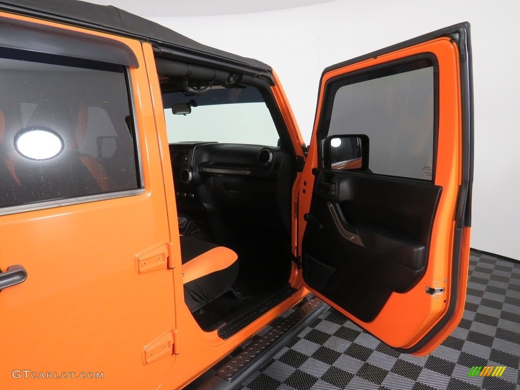2012 Wrangler Unlimited Sport 4x4 - Crush Orange / Black photo #36