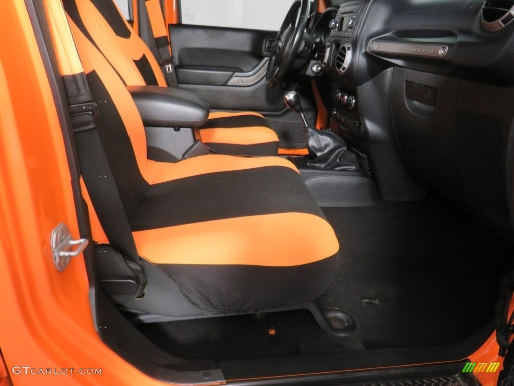2012 Wrangler Unlimited Sport 4x4 - Crush Orange / Black photo #37
