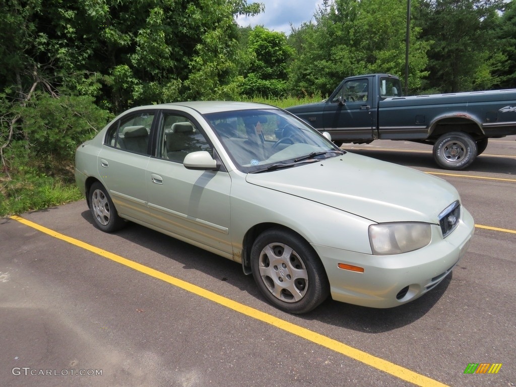 2003 Elantra GLS Sedan - Champagne Beige / Beige photo #2